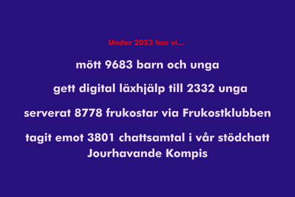 Statistik på Röda Korsets Ungdomsförbunds arbete