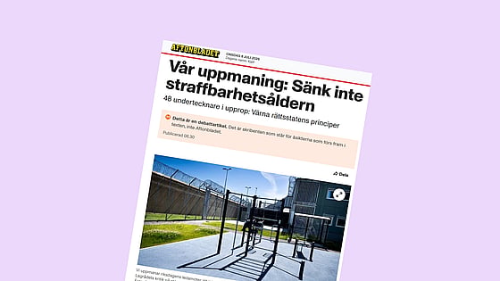 Debattartikel i Aftonbladet 8 juli 2026.