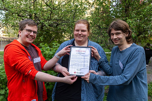 RÅM 2026 Årets Henry Sofia Bjarnevik, priset mottogs av representanter från RKUF Karlstad Foto Sara Tingström